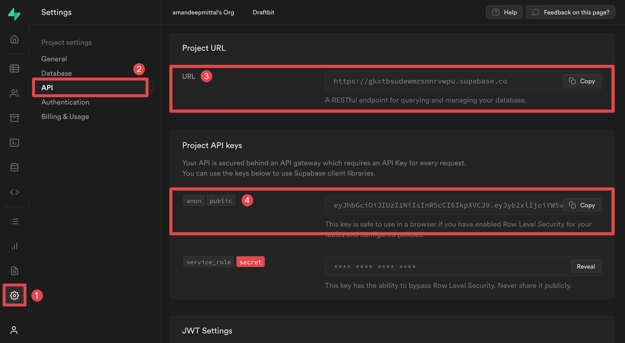 Get Supabase connection string